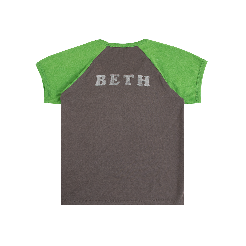 KISS Beth Crop Raglan T-Shirt Girlie Shirt 455391