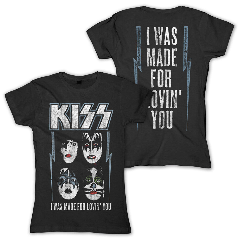 KISS I Was Made For Lovin You Girlie Shirt 22479
