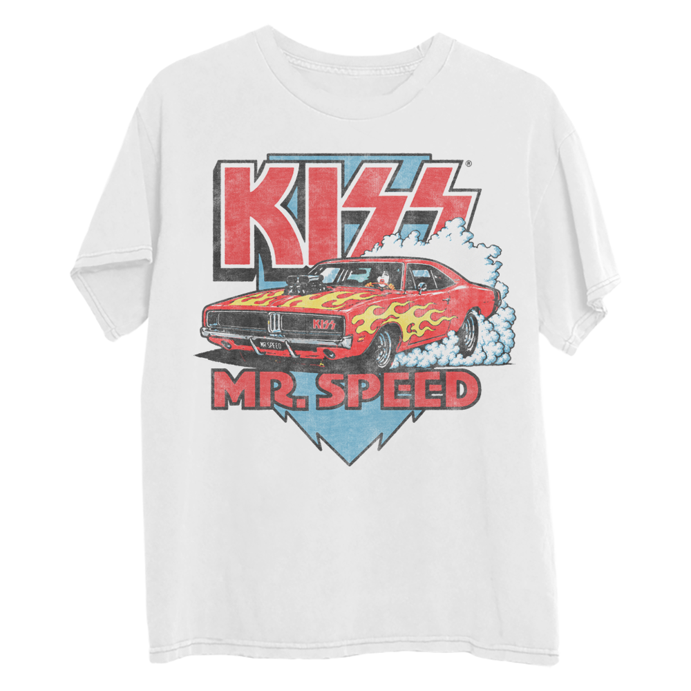 KISS Mr. Speed White T-Shirt T-Shirt 462255