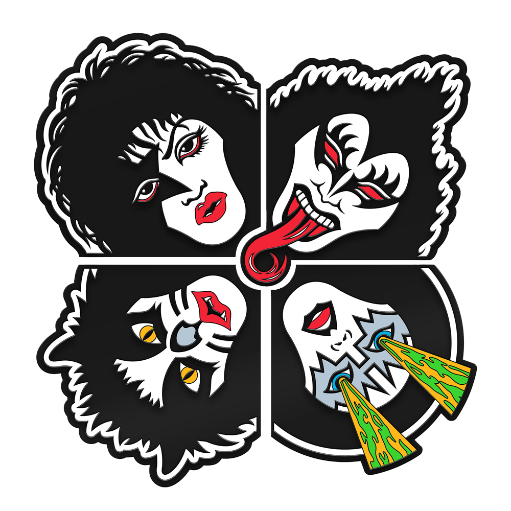 KISS Rock And Roll Over 50th DELUXE 1LP ZOETROPE PICTURE DISC SAWBLADE VINYL + Coin Vinyl-Bundle 459185