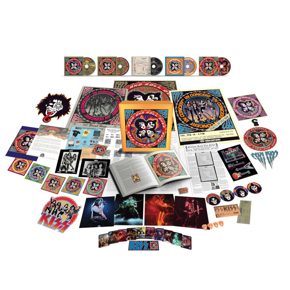 KISS Rock And Roll Over 50th SUPER DELUXE 4CD + BLU-RAY AUDIO + T-Shirt CD-Bundle 459173