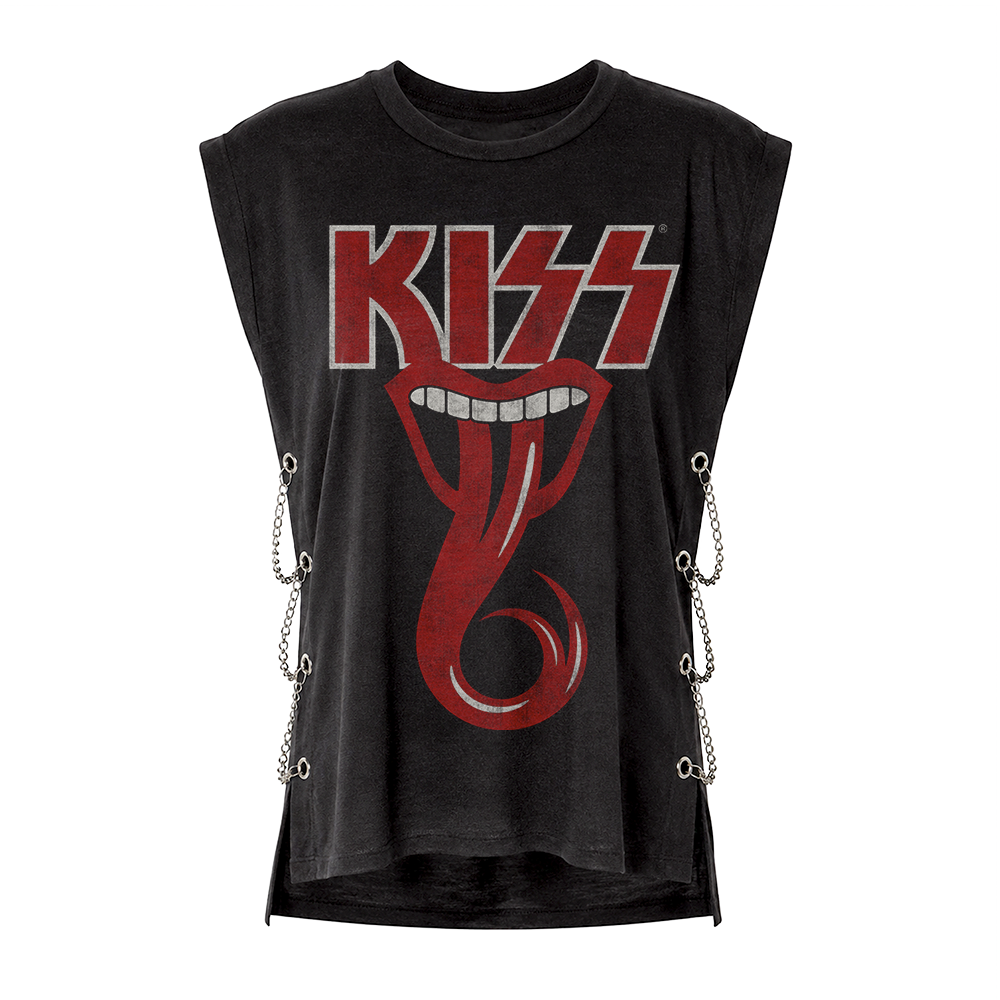 KISS Rock and Roll Over Chain Seam Tank Tank-Tops 459055