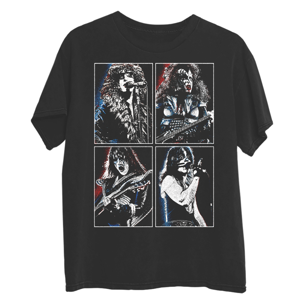 KISS Rock and Roll Over Grid T-Shirt T-Shirt 459043