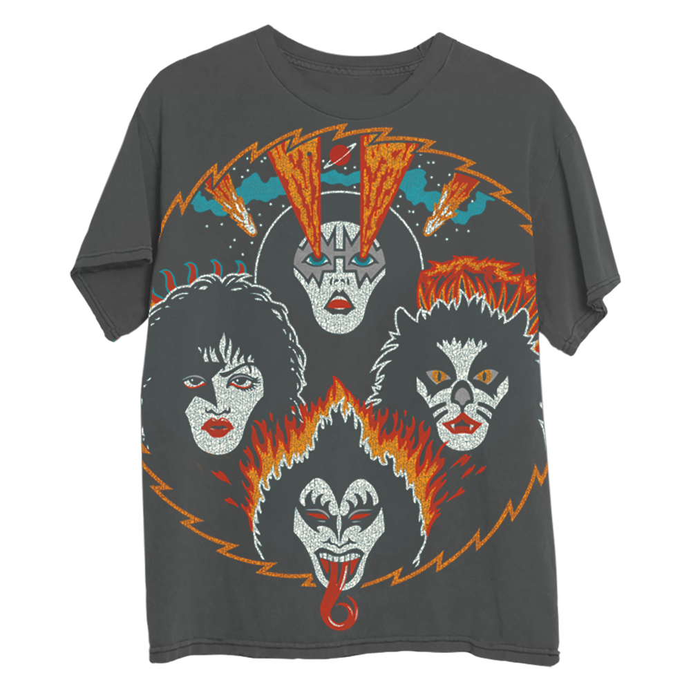 KISS Rock and Roll Over Vintage Wash T-Shirt T-Shirt 459039