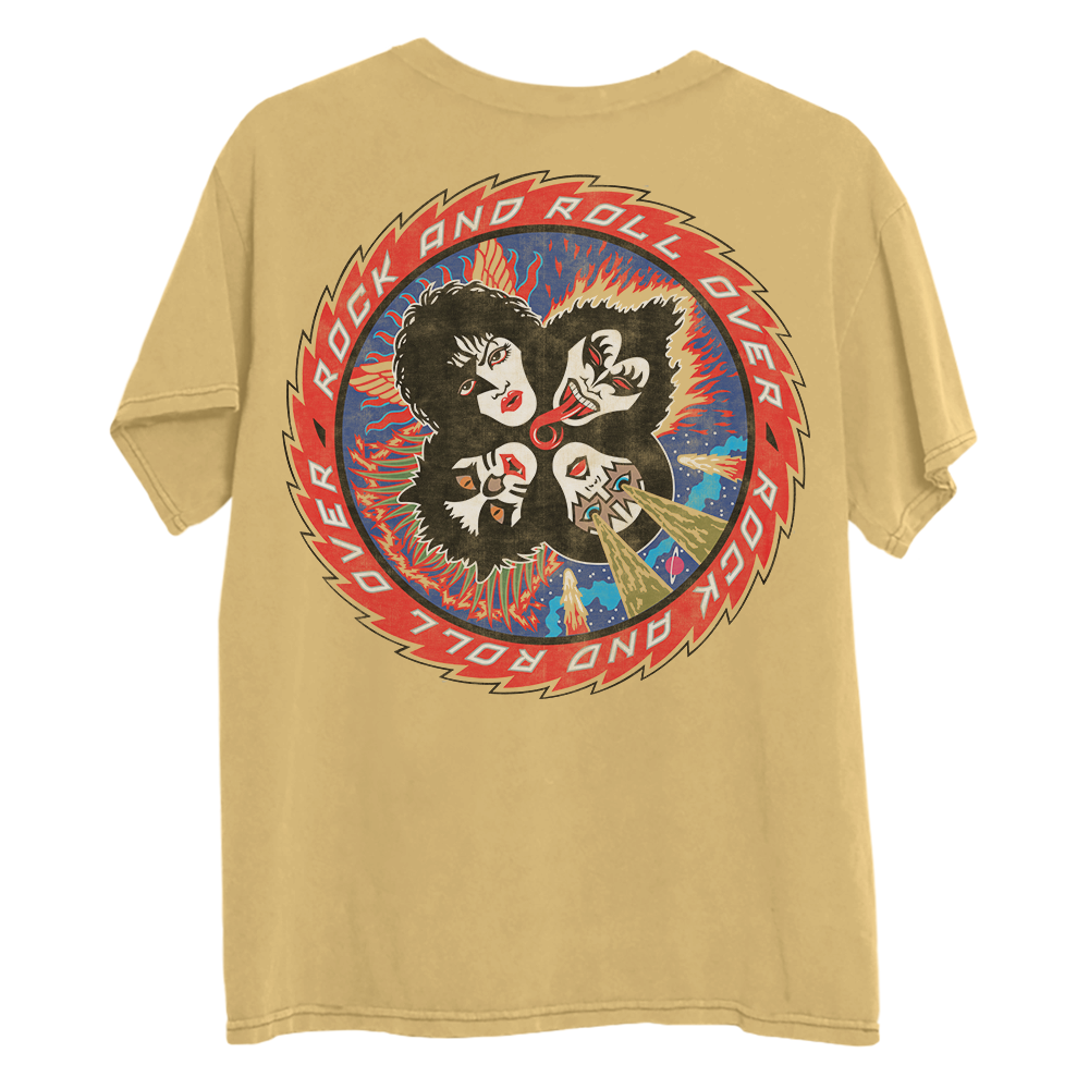 KISS Rock and Roll Over Yellow T-Shirt T-Shirt 459051