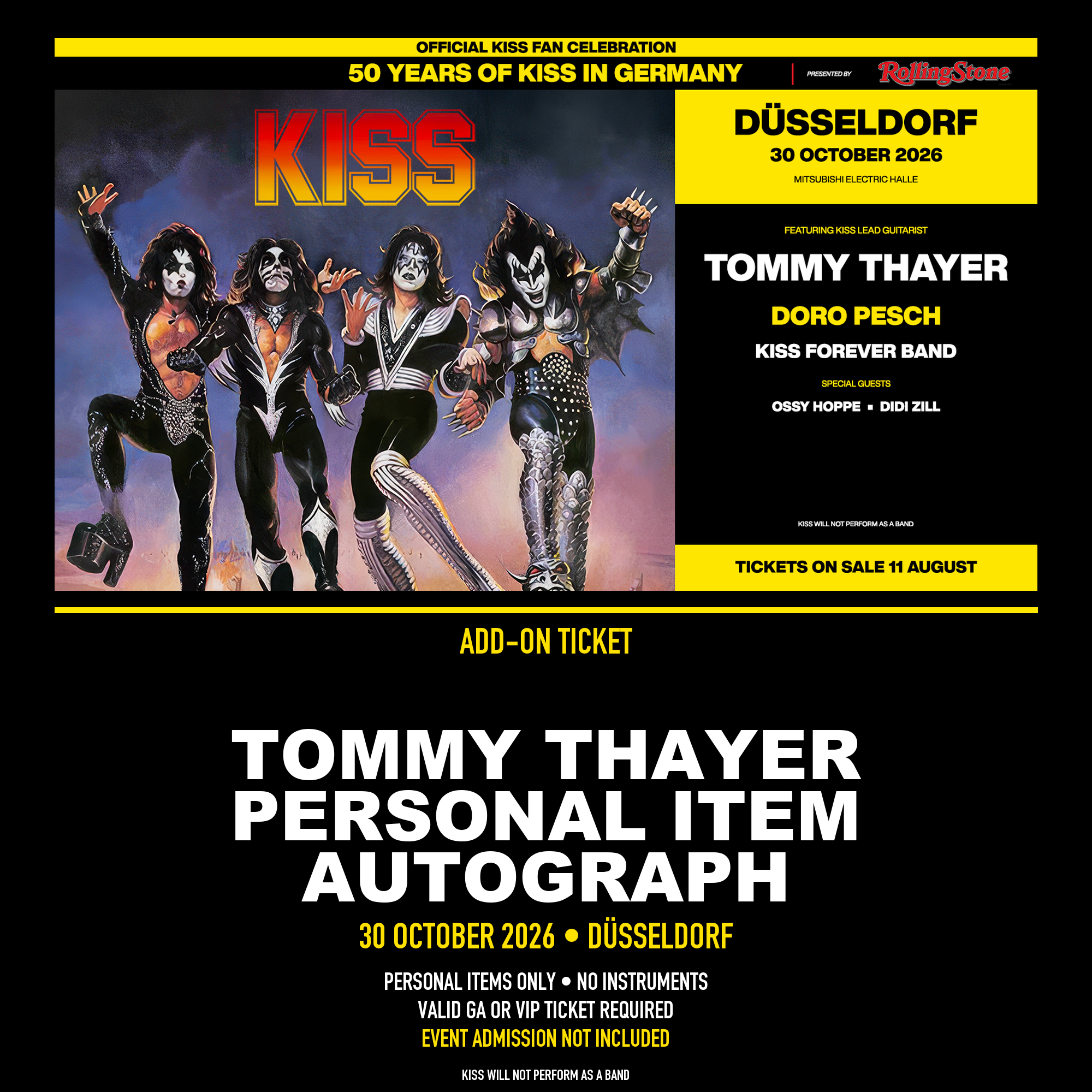 KISS Tommy Thayer – Autogramm auf persönlichem Gegenstand 455629