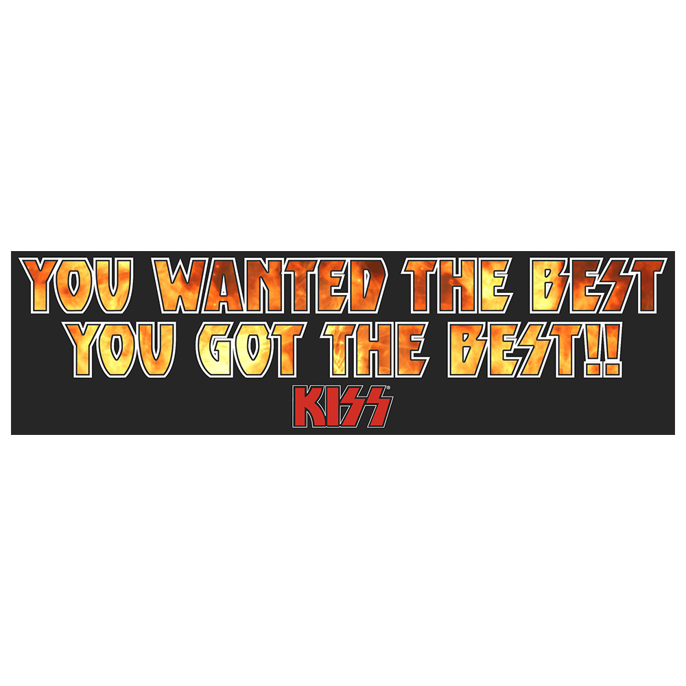 KISS YWTBYGTB Bumper Sticker Aufkleber 455761