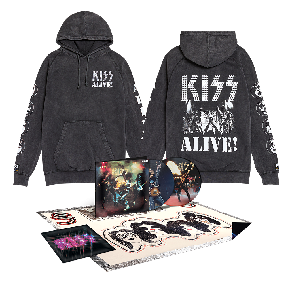 Kiss Alive! 50th Anniversary Deluxe Picture Disc + ALIVE! 50th Anniversary Sweatshirt 427554