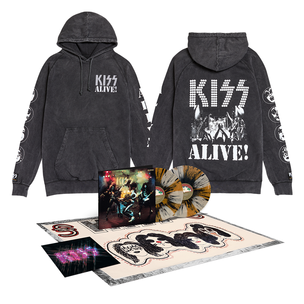 Kiss Alive! 50th Anniversary Premium Color Vinyl + ALIVE! 50th Anniversary Sweatshirt 427572