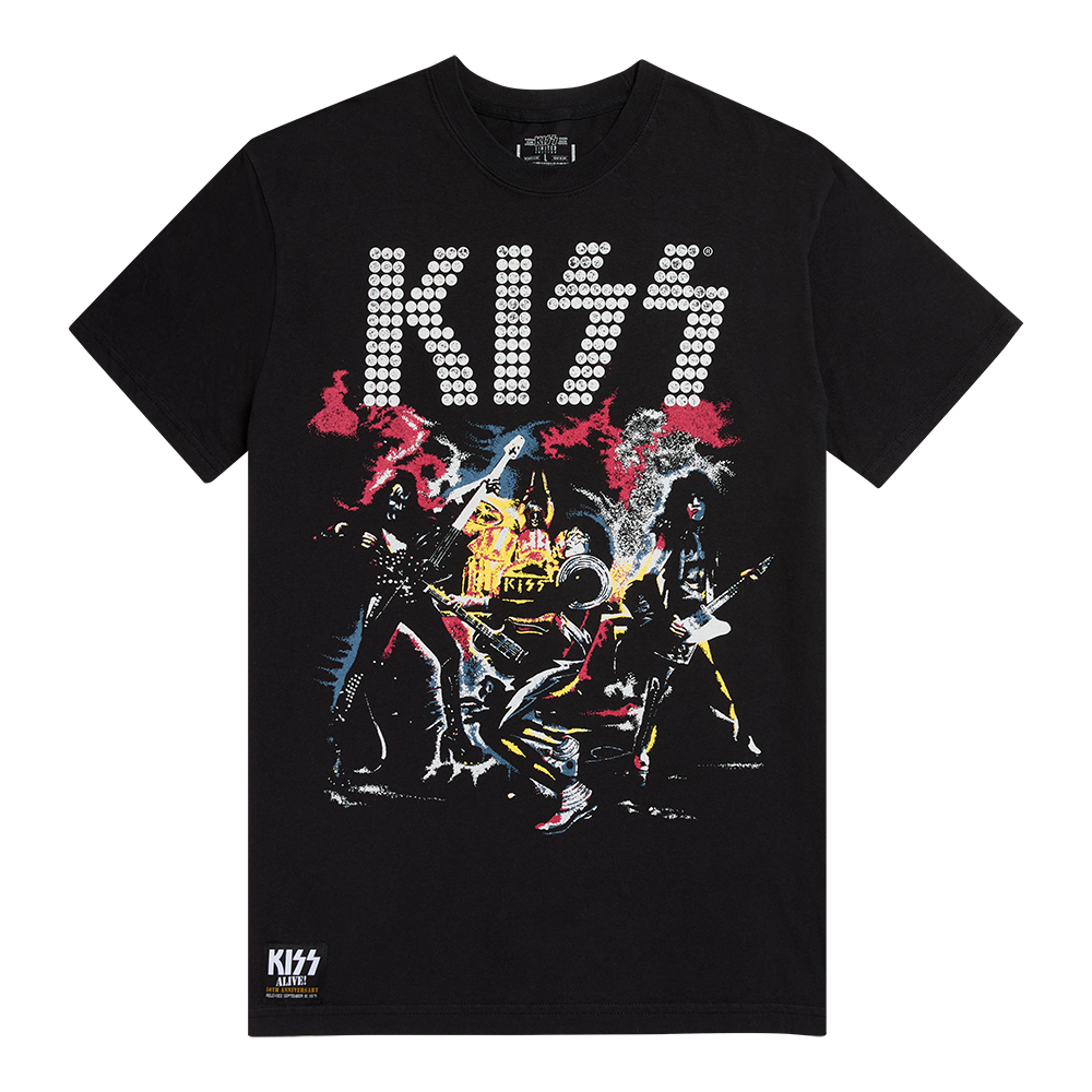 Kiss Alive! 50th Anniversary Super Deluxe 4CD + Blu-ray Audio + ALIVE! Track List T-Shirt 427542
