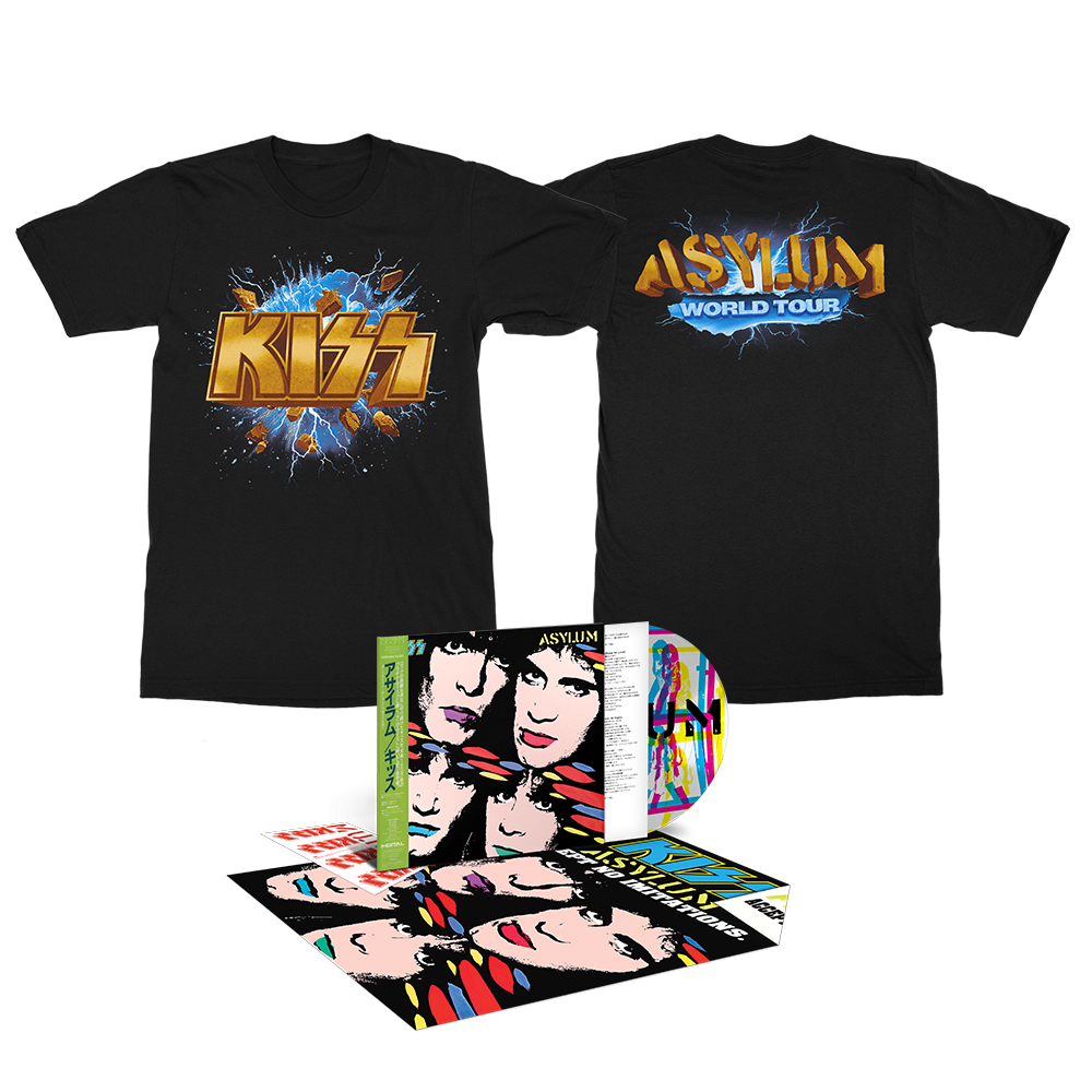 Kiss Asylum 40th Anniversary Picture Disc (Limited Edition) + Asylum World Tour T-Shirt Vinyl-Bundle 414330
