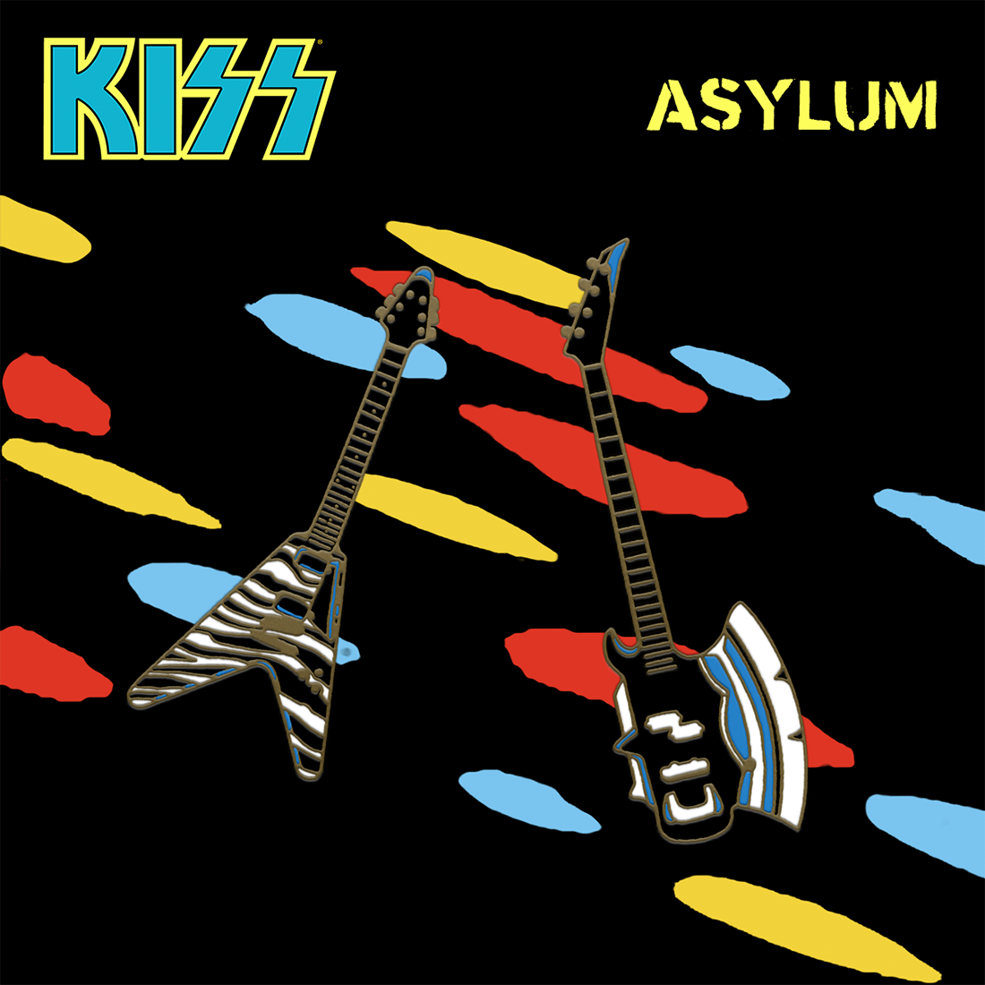 Kiss Asylum Guitars Pin Set Gitarren Pin Set 413610