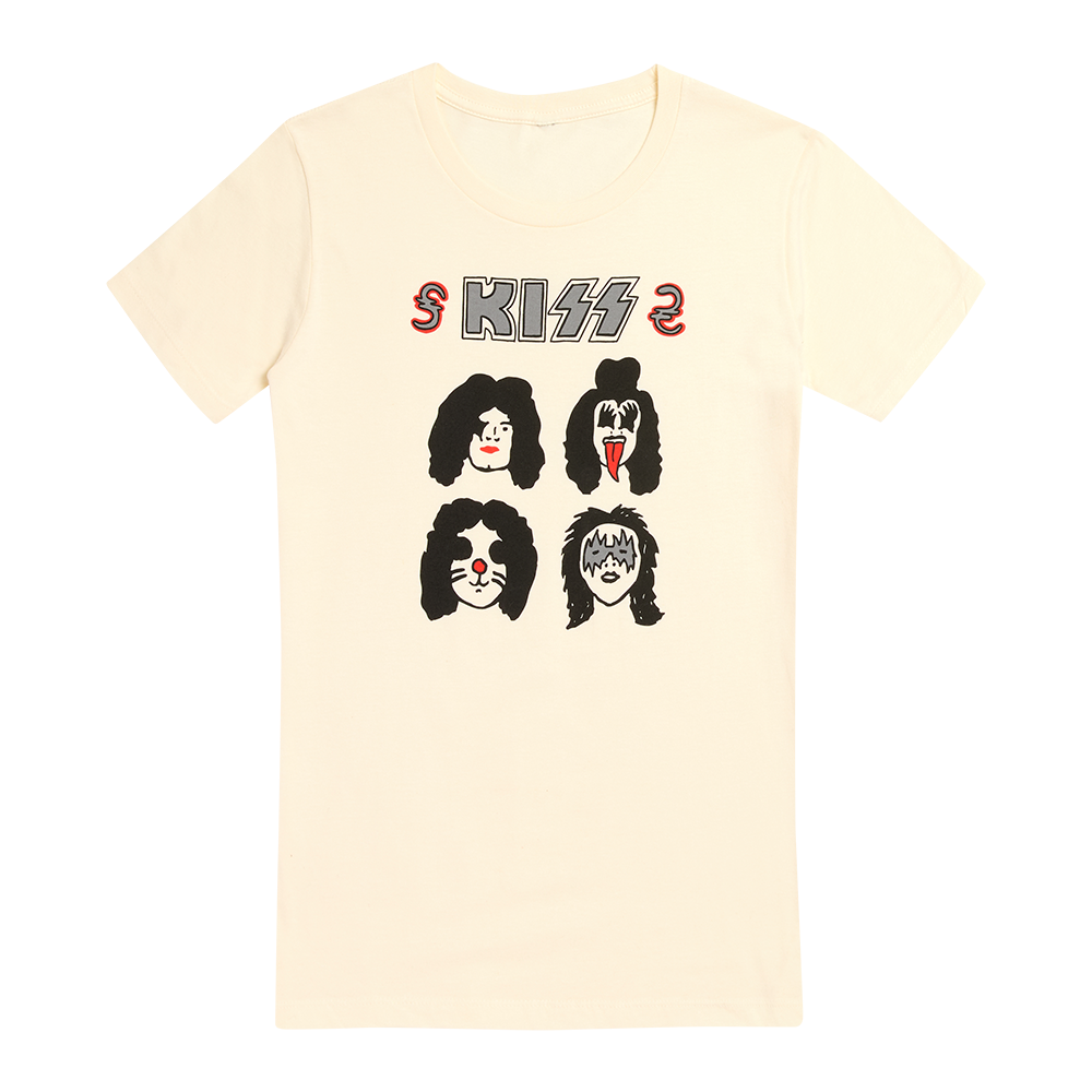 Kiss Back Cover Women's T-Shirt (Natural) Girlie Shirt 427648