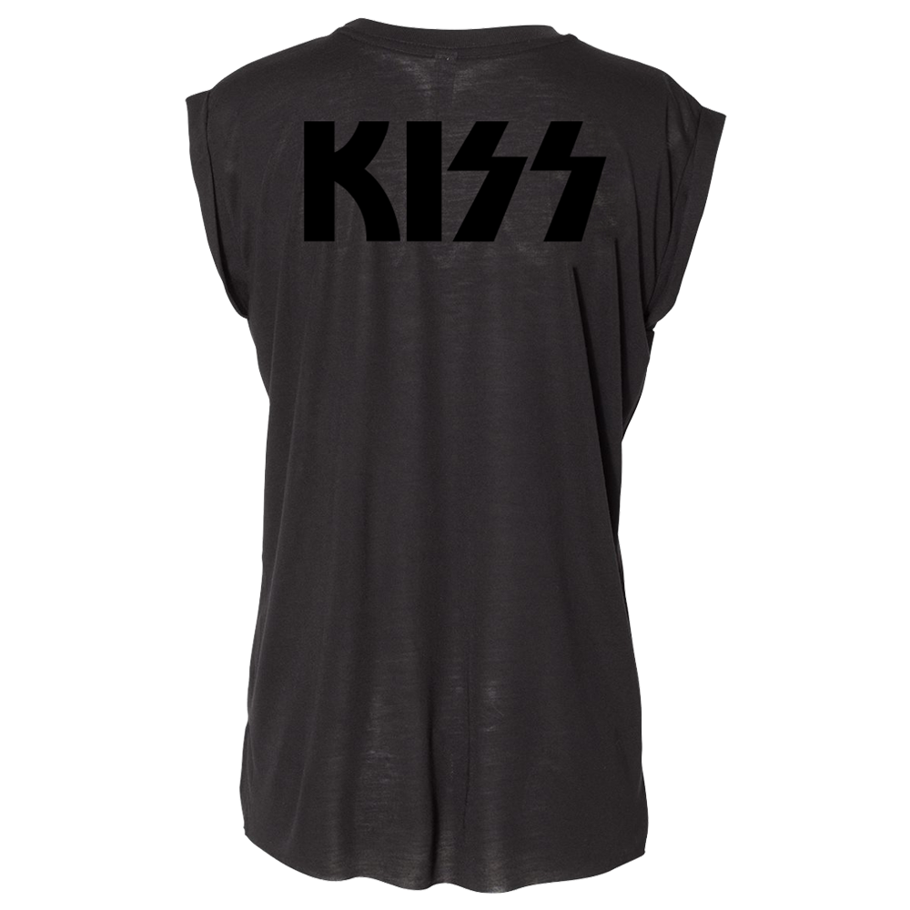 Kiss Demon Skull Women’s T-Shirt (Flocked) Girlie Shirt 422294
