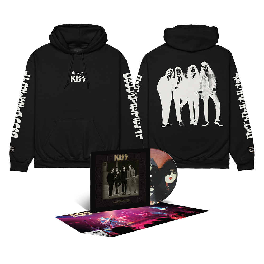 Kiss Dressed To Kill 50th Anniversary Deluxe Picture Disc + Rock and Roll All Nite Sweatshirt 423844