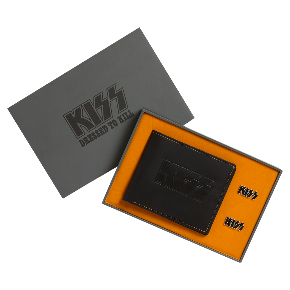 Kiss Dressed To Kill Wallet + KISS Kufflinks Geldbörsen 429526