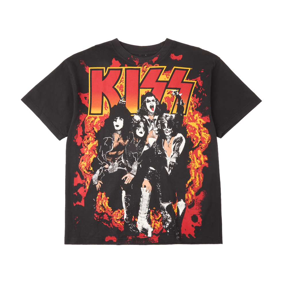 Kiss Flames and Flames All Over Print T-Shirt 447650