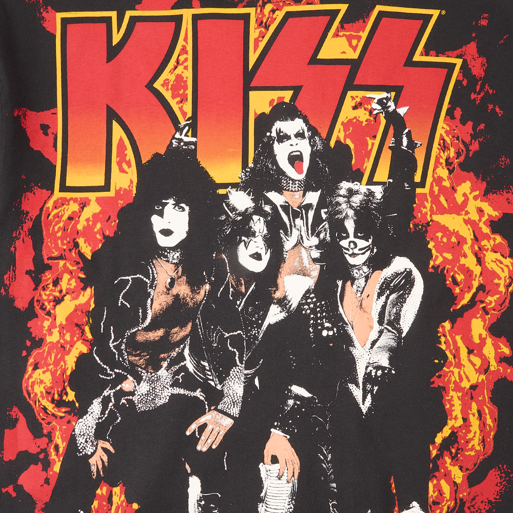 Kiss Flames and Flames All Over Print T-Shirt 447654