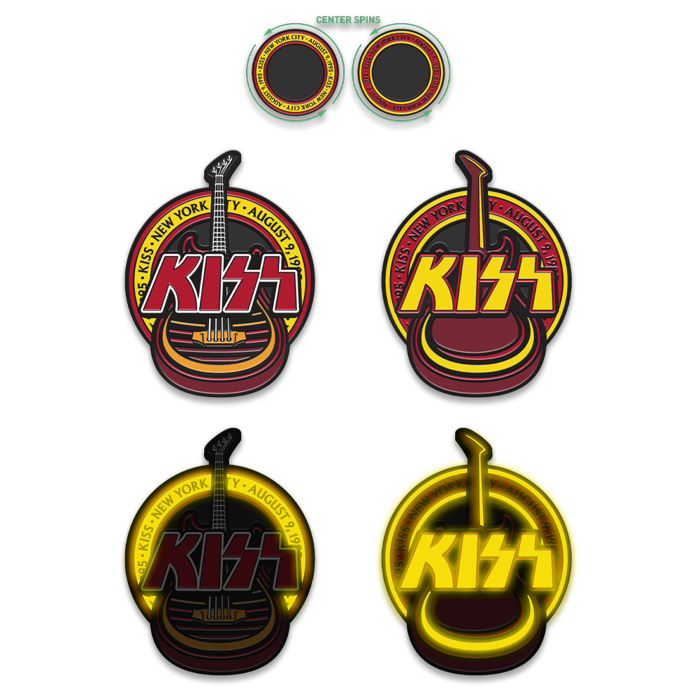 Kiss MTV Unplugged 30th Anniversary Deluxe 2LP Picture Disc (Limited Edition) + August 9th, 1995 Coin Vinyl-Bundle 449272