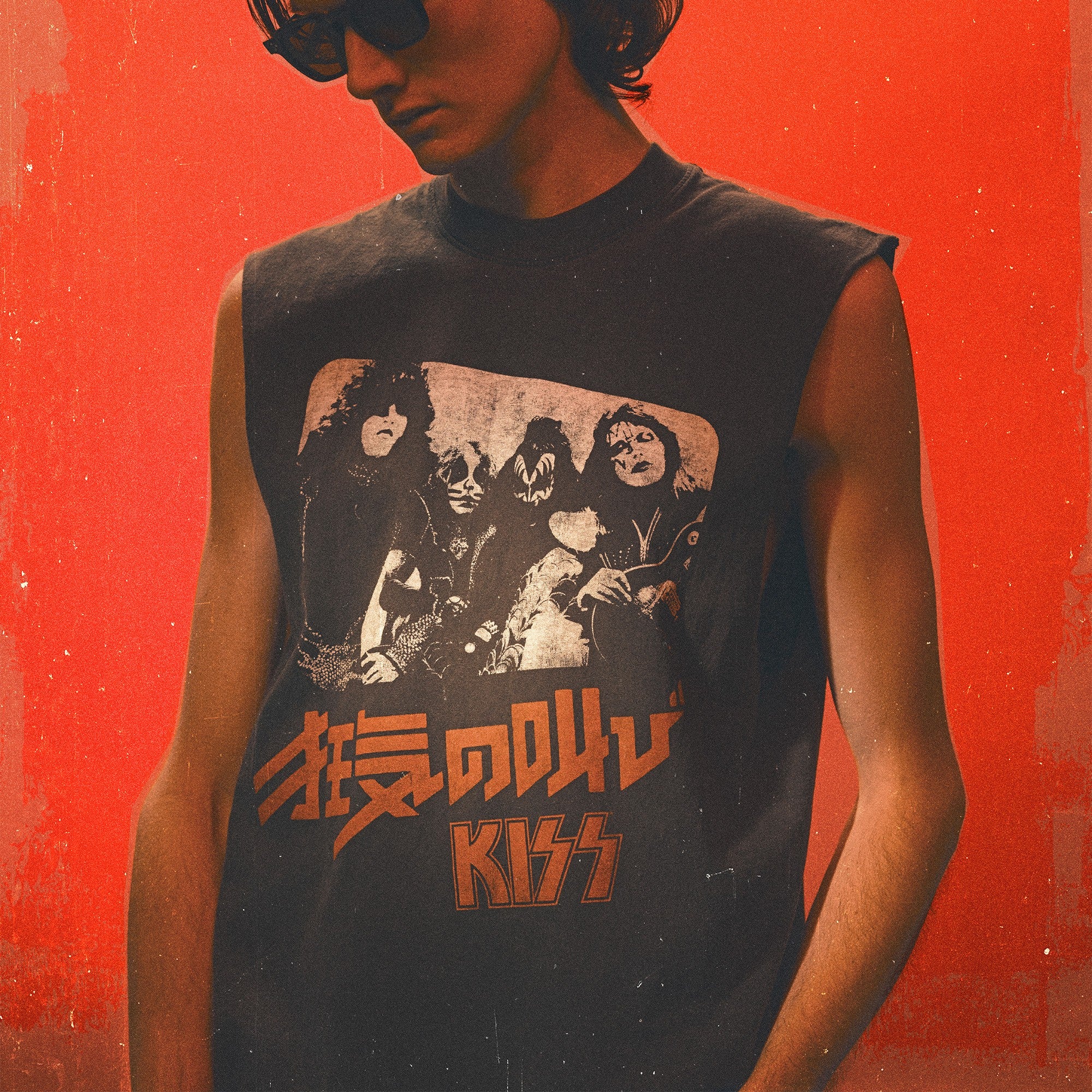 Kiss Shout It Out Loud Japan Cover Muscle Tee Tank Shirt 439037