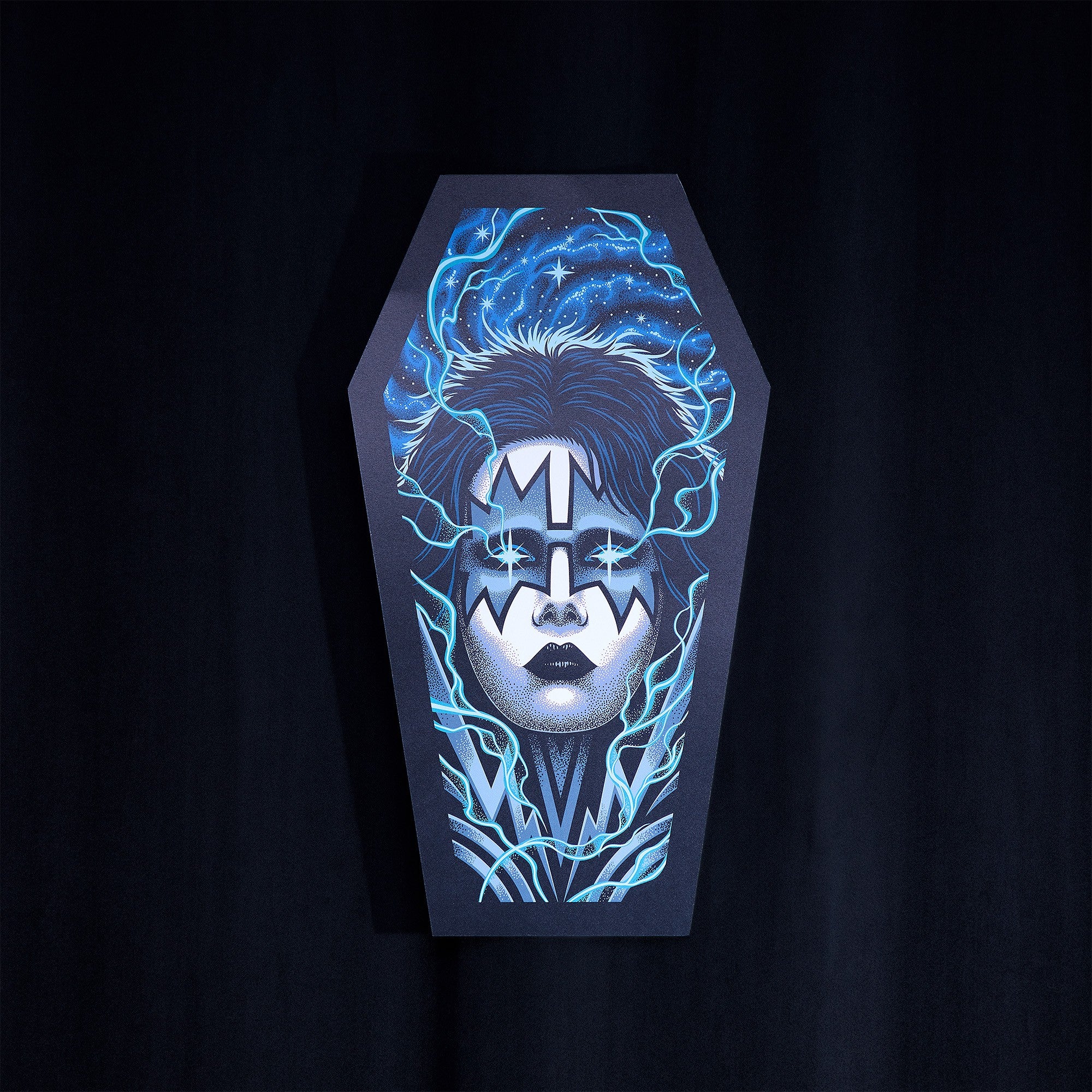 Kiss The Spaceman Coffin Poster (Screen Printed + Glow In The Dark) Poster 422334